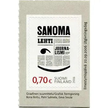 Poštovní známka Posti Finland (2006) MiNr. 1820 ** - Finsko - Svaz mladých finských novinářů