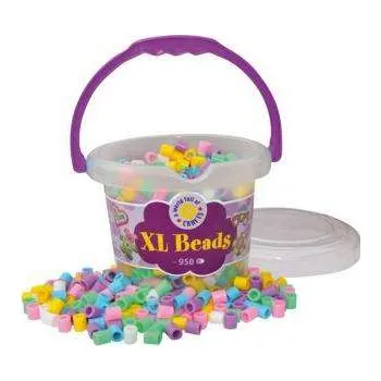 Dětské zboží Playbox Korálky XL - 950 ks pastelové barvy (zažehlování, mozaika)