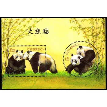 Poštovní známka Österreich post (2003) č. 2409-2410 ** - Rakousko - BLOCK 18 - pandy