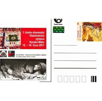 Poštovní známka Česká pošta (2011) CDV 142 ** - 1. Česko-slovenská výstava Vysoké Mýto