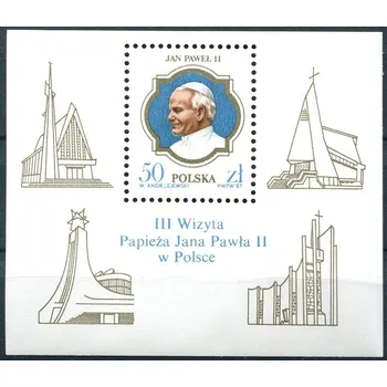 Poštovní známka Poczta Polska (1987) MiNr. 3101 ** - Polsko - BLOCK 103 - Návštěva Jana Pavla II. v Polsku