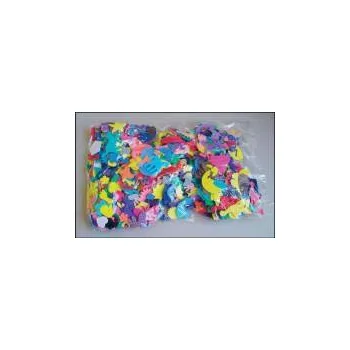 Textilní guma výseky, směs motivů 150g., pěnová guma