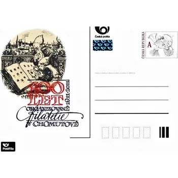 Poštovní známka Česká pošta (2011) CDV 133 ** - P 186 - 100 let organizované filatelie v Chomutově