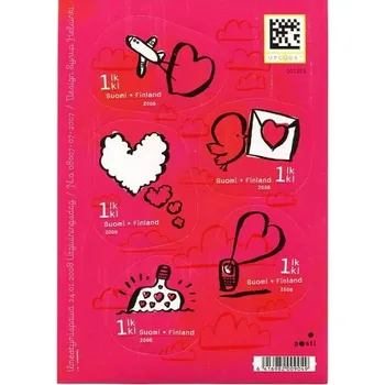 Poštovní známka Posti Finland (2008) č. 1892 - 1896 ** - Finsko - BLOCK 48 - Valentýn
