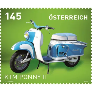 Poštovní známka (2014) MiNr. 3117 ** - Rakousko - Motocykly - KTM Pony II