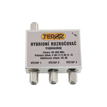 Anténní zesilovač Anténní rozbočovač TEROZ T 104 X