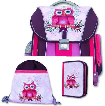 Dětské zboží Emipo Školní batoh SOVA - 3-dílný set - VÝPRODEJ