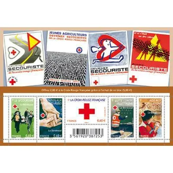 Poštovní známka Post France (2011) č. 5230 - 5234 ** - Francie - BLOCK 170 - Červený kříž 2011