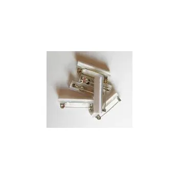 Špendlíky samolepicí na brož 25mm, 6ks, imitace platiny