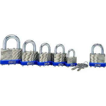 Visací zámek MATLOCK Visací zámek z ocelových plátů s kaleným třmenem 50 mm