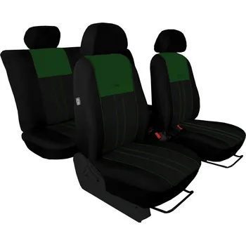 Ochranný autopotah Autopotahy Nissan Qashqai I, bez zadní loketní opěrky, od r. 2006, DUO TUNING zelenočerné