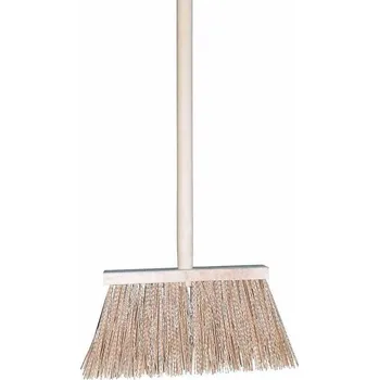 Chodníkové koště - s násadou