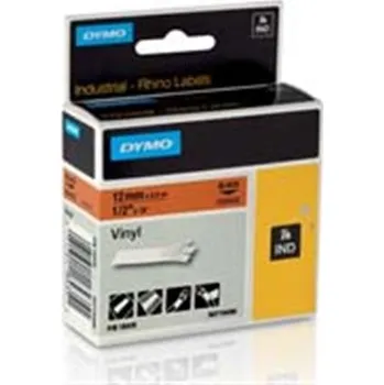 Pásek do tiskárny Páska Dymo 18435 (Černý tisk/oranžový podklad) RHINO vinylová