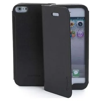 Pouzdro na mobilní telefon Muvit Agenda pouzdro typu kniha pro iPhone 5/5S / SE, černé