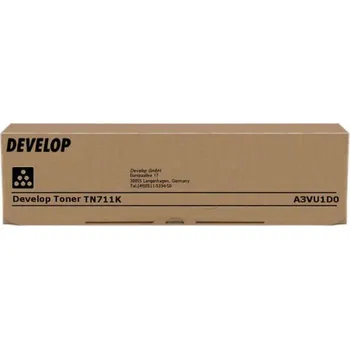 Toner Develop TN-711K, A3VU1D0, Ineo +654, +754, black, originál