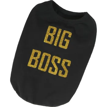 Obleček pro psa Tričko Big Boss (doprodej skladových zásob) - černá XXL