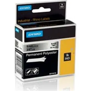 Pásek do tiskárny Páska Dymo 18760 (Černý tisk/metalický podklad) RHINO permanentní