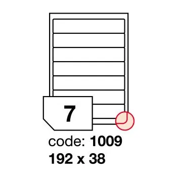 Samolepící etiketa Samolepící etikety Rayfilm Office 192x38 mm 300 archů, laser, R0119.1009D