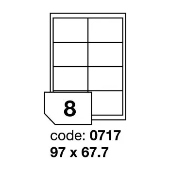 Kancelářské potřeby Samolepící etikety Rayfilm Office 97x67,7 mm 300 archů R0103.0717D