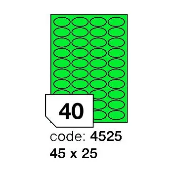 Kancelářské potřeby Samolepící etikety Rayfilm Office 45x25 mm 300 archů, matně zelená, R0120.4525D