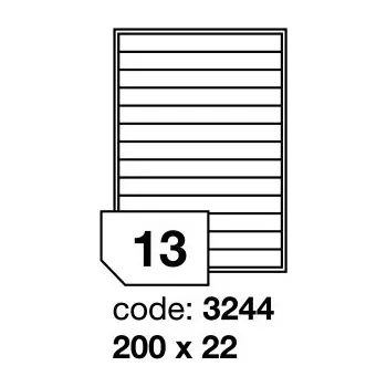 Samolepící etiketa Samolepící etikety Rayfilm Office 200x22 mm 300 archů R0103.3244D