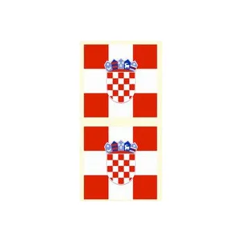 Odstranitelné tetování Arch Tetovací obtisky na obličej i tělo Chorvatsko vlajka 1 motiv