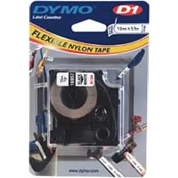 Pásek do tiskárny Páska Dymo 16957 (Černý tisk/bílý podklad) ohebný nylon (12 mm)