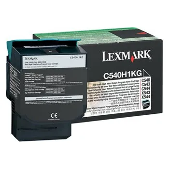 Toner Lexmark C540, X543, X544, X543, X544, black, 0C540H1KG, originál