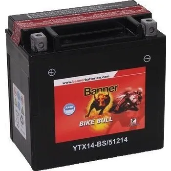 Motobaterie Banner BIKE BULL AGM 51214 YTX14-BS 12V 12Ah 180A