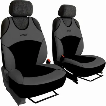 Autopotah Autopotahy Active Sport Alcantara, sada pro dvě sedadla, šedé