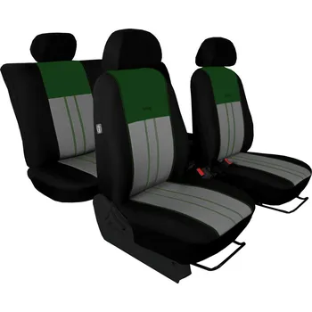 Ochranný autopotah Autopotahy Nissan Qashqai I, bez zadní loketní opěrky, od r. 2006, DUO TUNING zelenošedé