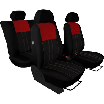 Ochranný autopotah Autopotahy Nissan Qashqai I, bez zadní loketní opěrky, od r. 2006, DUO TUNING vínovočerné