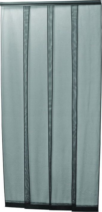 Dveřní síť proti hmyzu 4x35x220cm černá