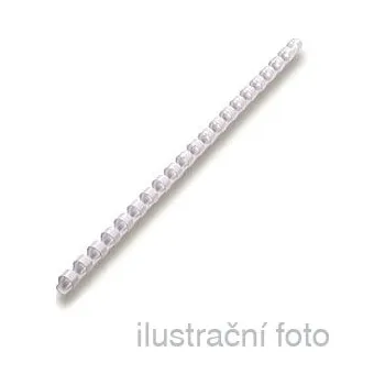 Kancelářské potřeby Plastové hřbety pro vazbu 9/16", 25 mm, bílé, 50 ks
