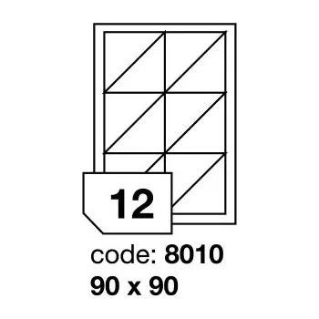 Samolepící etiketa Samolepící etikety Rayfilm Office 90x90 mm 300 archů R0102.8010D