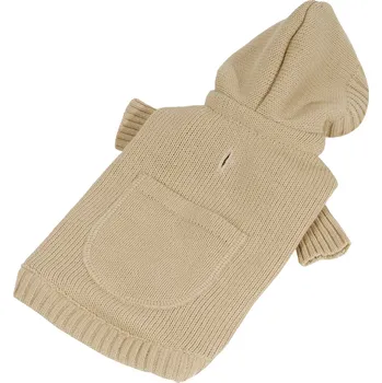 Obleček pro psa Svetr s kapsou - béžová (doprodej skladových zásob) S