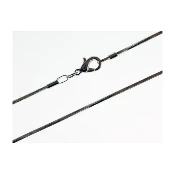 Řetízek Řetízek hadí 42 cm, Rhodium