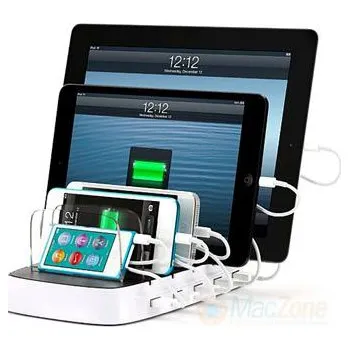 Griffin Technology PowerDock 5 nabíjecí stanice až pro 5 Apple iPhone a Apple iPad GC35538