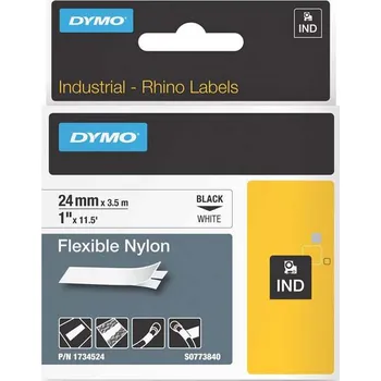 Pásek do tiskárny Páska Dymo 24mm x 3.5m černý tisk/žlutý podklad, S0773840