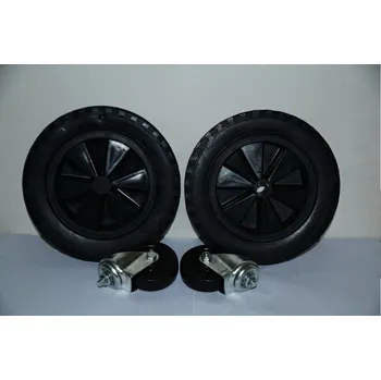 Pojezdové kolečko Nuair Kola D300x20 set + otočné kolo D100 - 9420596 (sada kol ke kompresoru B5900B)