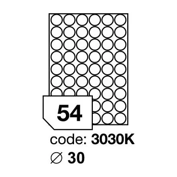 Kancelářské potřeby Samolepící etikety Rayfilm Office průměr 30 mm 300 archů R0103.3030KD