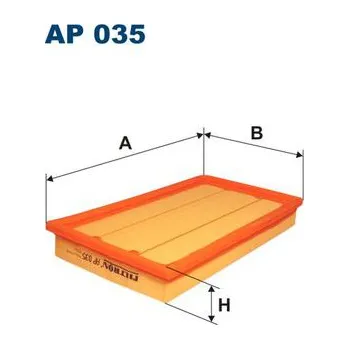 Autodíl Vzduchový filtr Filtron AP035