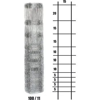 Pletivo Ovčí uzlíkové pletivo výška 100 cm, 2,0/2,8 mm, 11 drátů