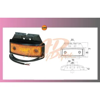 Cyklosvítilna světlo LED-PRO-SML oranž.10-32V/1,3W+drž