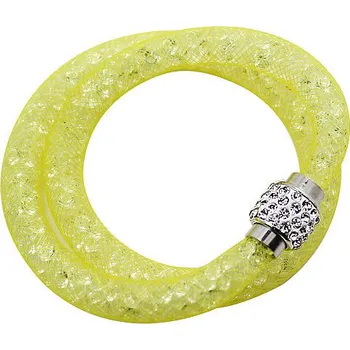 Náramek Dvojitý žlutý Beneto náramek Stardust s křišťálovým zapínáním