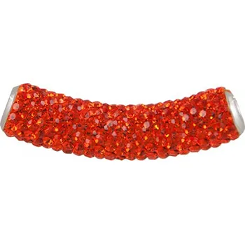 Přívěsek Přívěsek průvlek trubička se Swarovski Elements Padparadscha