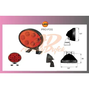 Osvětlení automobilu světlo mlhové-LED PRO-FOG-12/24v-červené