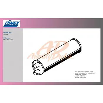 Tlumič výfuku tlumič výfuku MERCEDES 1424,1824,2534