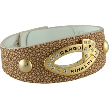 Náramek Luxusní kožený náramek Cango & Rinaldi křišťálem se Swarovski Elements
