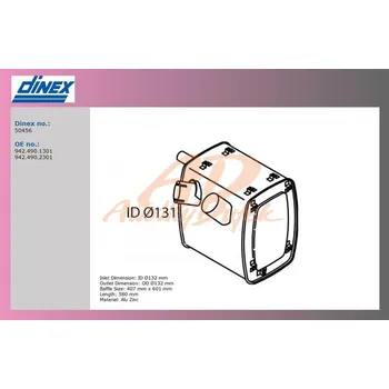 Tlumič výfuku tlumič výfuku MERCEDES ACTROS- sklápěč